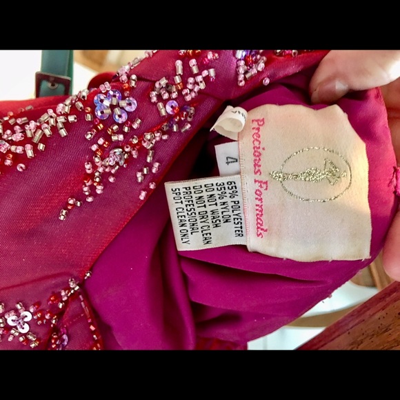 Precious Formals unique crimson gown - Picture 7 of 8